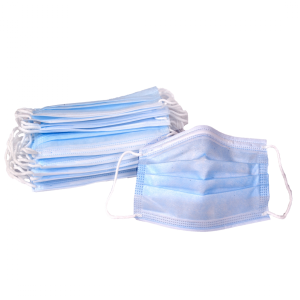 Non- Woven Disposable 3 Ply Surgical Mask With Melt Blown Fabric and Metal Nose Pin (Pack of 300)