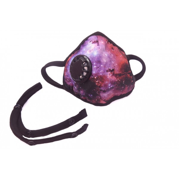 Smog Guard N99 Mask With One Valve (Kids) - Galaxy Design