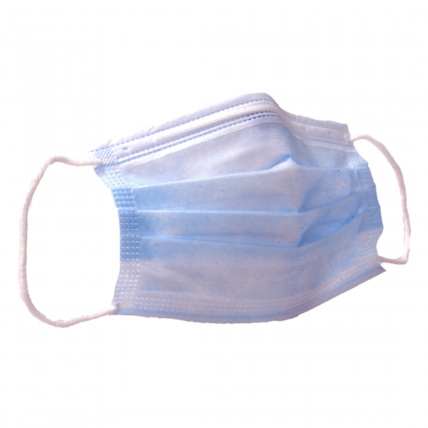 Non- Woven Disposable 3 Ply Surgical Mask With Melt Blown Fabric and Metal Nose Pin (Pack of 100)
