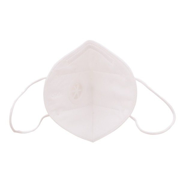 KN95 Mask With Valve (Adults Free Size) - White